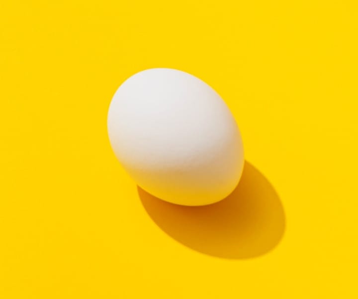 egg with yellow background picture